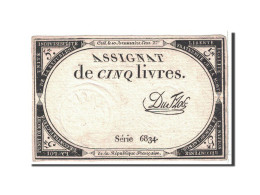 Billet, France, 5 Livres, 1793, 1793-10-31, SUP, KM:A76, Lafaurie:171 - Assignate
