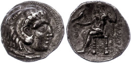 Makedonien, Sidon,Tetradrachme (15,90g), 313-312 V. Chr., Alexander III., Av: Herakleskopf Mit Löwenfell Nach... - Autres & Non Classés
