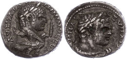 Phönizien, Tyros, Tetradrachme (12,81g), Caracalla, 213-217, Av: Kopf Nach Rechts, Rechts Keule, Darunter... - Provinces Et Ateliers