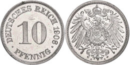 10 Pfennig, 1906, A, PP., Katalog: J. 13 PP10 Penny, 1906, A, PP., Catalogue: J. 13 PP - Autres & Non Classés