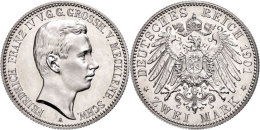 2 Mark, 1901, Friedrich Franz IV., Avers Leicht Berieben, PP., Katalog: J. 85 2 Mark, 1901, Friedrich Francis... - Autres & Non Classés