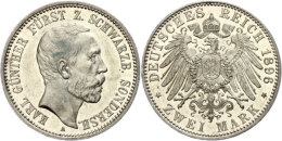 2 Mark, 1896, Karl Günther, J. 168, Vz Aus PP., Katalog: J. 168 VzausPP2 Mark, 1896, Karl Günther, J.... - Autres & Non Classés