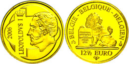 12,5 Euro, Gold, 2006, Leopold Von Sachsen-Coburg-Gotha, KM 259, Schön 227, In Kapsel Mit Zertifikat, Auflage... - Autres & Non Classés