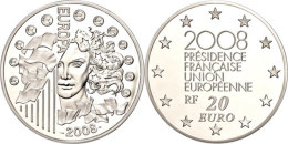 20 Euro, 2008, Europäische Währungsunion, KM 1529, Schön 963, Im Etui Mit OVP Und Zertifikat, Nr.... - Autres & Non Classés