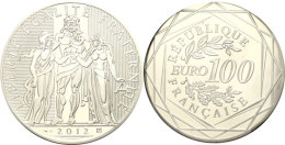 100 Euro, 2012, Herkulesgruppe, Im Papieretui, Angelaufen, PP.  PP100 Euro, 2012, Hercules Group, In The Paper... - Autres & Non Classés