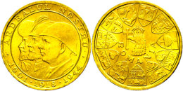 Goldmedaille Zu 20 Lei, 1944, Michael I., Rumänische Könige, Fb. 21, Kleine Randfehler, Vz.  VzGold... - Roumanie