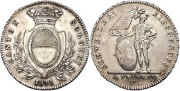 Solothurn, 4 Franken, 1813, HMZ 2-855, Ss-vz. Selten!  Ss-vzSolothurn, 4 Franc, 1813, HMZ 2-855, Very Fine To... - Autres & Non Classés