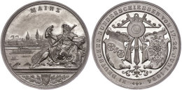 Aluminiummedaille (Durchmesser 39 Mm, 18,53 G), 1894, Von Jörgum Und Trefz, Auf Das XI. Deutsche... - Autres & Non Classés
