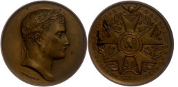 Frankreich, Napoleon, Bronzemedaille (Dm. Ca. 41,20mm, Ca. 36,71g), 1804, Von F. Andrieu, Auf Die Wiedererrichtung... - Autres & Non Classés