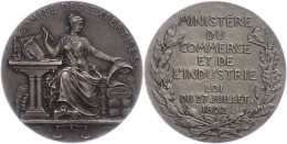 Frankreich, Silbermedaille (Dm. Ca. 33mm, Ca. 16,07g), 1822, Von A. Patey. Av: Sitzende Weibliche Gestalt Von Vorn,... - Autres & Non Classés