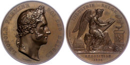 Belgien, Leopold I., Bronzemedaille (Dm. Ca. 49,70mm, Ca. 51,03g), 1835, Von Jouvenel, Auf Die... - Autres & Non Classés