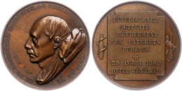 Belgien, Bronzemedaille (Dm. Ca. 46,50mm, Ca. 40,74g), 1860, Von A. Jouvenal, Auf Den Tod Des Staatsministers Und... - Autres & Non Classés