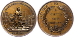 Frankreich, Bronzemedaille (Dm. Ca. 55mm, Ca. 77,40g), 1863, Von Schmitt Und Pegit. Av: Stehende Männliche... - Autres & Non Classés