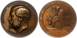 Belgien, Bronzemedaille (Dm. Ca. 68,45mm, Ca. 138,60g), 1868, Von L. Wiener, Auf Die Ausstellung In Paris 1867 Und... - Autres & Non Classés