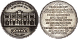 Frankreich, Silbermedaille (Dm. Ca. 50,30mm, Ca. 41,96g), 1871, Von Ch. Wurden. Av: Gebäudeansicht. Rev: 12... - Autres & Non Classés