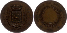 Frankreich, Bronzemedaille (Dm. Ca. 45,70mm, Ca. 50,61g), 1876, Von Caque, Zur Ausstellung In Carcassonne. Av:... - Autres & Non Classés