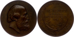 Belgien, Bronzemedaille (Dm. Ca. 65,10mm, Ca. 135,57g), O.J., Von Geerts, Auf Louis Trasenster. Av: Bärtiger... - Autres & Non Classés