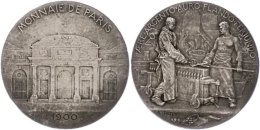 Frankreich, Silbermedaille (Dm. Ca. 37,50mm, Ca. 24,98g), 1900, Von A. Patey, Internationale Ausstellung In Paris.... - Autres & Non Classés