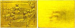 Frankreich, Einseitige, Rechteckige Bronzeplakette (ca. 101x77mm, Ca. 314,95g), O.J., Signiert  BEAUDOIN-MASSIN... - Autres & Non Classés