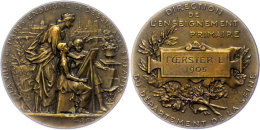 Frankreich, Bronzemedaille (Dm. Ca. 41,40mm, Ca. 38,90g) 1905, Von Bottée. Av: Stadtgöttin Paris Mit... - Autres & Non Classés