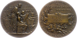 Belgien, Bronzemedaille (Dm. Ca. 50,50mm, Ca. 72,98g) 1909, Von Bottée. Av: Stadtgöttin Mit Zwei... - Autres & Non Classés