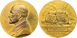 Frankreich, Bronzemedaille (Dm. Ca. 80,50mm, Ca. 255,68g), 1910, Von Ch. Pillet, Credit Lyonnais. Av: Brustbild... - Autres & Non Classés