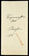 "OBERKIRCH", Roter L1 Klar Auf Faltbrief (ohne Seitenteile) In 1843 Nach Renchen  BFOBERKIRCH, Red One-line... - Autres & Non Classés