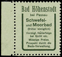 Reklame R26, Von Bogenrand, Ungebr. Ohne Gummi, Katalog: R26 OGAdvertisement R26, From Margin Of Sheet, Unused... - Autres & Non Classés