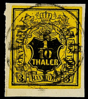 1/10 Th. Auf Briefstück Kab, Mi. 75.-, Katalog: 5 BS1 / 10 Th. On Piece Kab, Michel 75.-, Catalogue: 5 BS - Hanovre