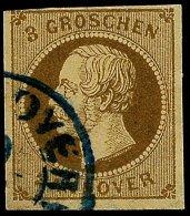 3 Gr. Braun; Sauber Gestempeltes Kabinettstück; Gepr. Dietrich (70.-), Katalog: 19a O3 Gr. Brown,... - Hanovre