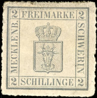 2 S. Dunkelgrau Tadellos Ungebraucht, Mi. 180,--, Katalog: 6b *2 S. Dark Gray In Perfect Condition Unused,... - Mecklenbourg-Schwerin