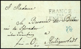 "FRANCE PAR LUNEBURG", Schwarzer L3 Klar Auf Komplettem Faltbrief Aus Ratzeburg (datiert 1813) Mit Leitvermerk... - Autres & Non Classés