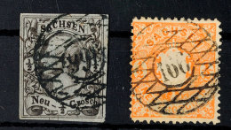 "166" - "SCHIRGISWALDE", Klar A. 1/2 Ngr. Johann Und 1/2 Ngr. Wappen, Katalog: 8/15a O166 - "SCHIRGISWALDE",... - Saxe