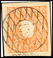 169 - "SCHÖNECK", Klar U. Zentrisch A. 1/2 Ngr. Wappen, Tadelloses Briefstück, Katalog: 15a BS169 -... - Saxe