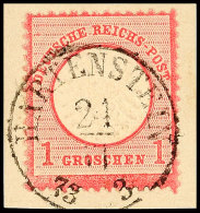 "HARTENSTEIN 24/VI 73", DKr. Voll, Klar Und Gerade Auf D.R. 1 Gr., Großer Schild Auf Briefstück,... - Saxe