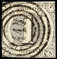 "114" - GERNSHEIM, Zentrisch Auf 1 Kr. I. Ausgabe, Normalschnitt, Katalog: 7a O114 - GERNSHEIM, Centered On 1... - Autres & Non Classés