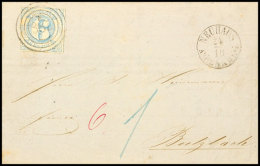 "387" Nebst K1 "NEUHAUS AM RENNWEG 24/10 (1864)" Auf Postbezirksbrief Mit Zweiseitig Vollrandiger 6 Kr. Nach... - Autres & Non Classés