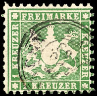 1 Kr Dunkelgrün Tadellos Gestempelt, Kabinett, Mi. 120,--, Katalog: 25b O1 Kr Dark Green Neat Cancelled,... - Autres & Non Classés