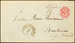 "EBERSBACH 10/11 74" - K1, Auf GS-Umschlag 3 Kr. Nach Bruckenau  BFEBERSBACH 10 / 11 74 - Single Circle Cancel,... - Autres & Non Classés