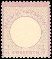 1/4 Gr. Grauviolett, Ungebr. Kabinett Mi. 100.-, Katalog: 16 *1 / 4 Gr. Gray Violet, Unused Superb In Every... - Autres & Non Classés