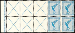 Flugpost 1931, Markenheftchen ONr. 3, Postfrisch, Aufgetrennt (ohne Klammer, 1 Blatt Luftpost-Klebezettel... - Carnets