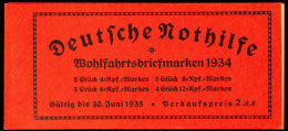 Stände 1934, Markenheftchendeckel Seite 1/4 Und Zwischenblatt, Katalog: MH40 Trades 1934, Stamp Booklet... - Carnets