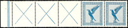 RL+X+X+X+20+20 Pf., Flug 1930, Waager. Zusammendruck Postfrisch, Mi. 200,-, Katalog: RL15.2 **RL X X X 20 20... - Autres & Non Classés