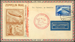 1930, Südamerikafahrt, Etappe Friedrichshafen-Sevilla, Portogerecht Frankierter Brief Mit Der Sondermarke 2... - Autres & Non Classés