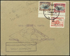 1930, Südamerikafahrt, Bolivianische Post, Sauberer Beleg Mit Allen Stempeln Von La Paz Nach Friedrichshafen... - Autres & Non Classés
