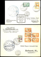 Zuleitungspost Ungarn 1931, Ungarnfahrt, Eine Karte Mit Ungarn Zeppelinmarke Zu 1 P. Und Zusatzfrankatur Sowie... - Autres & Non Classés
