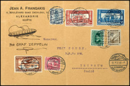 1931, Ägyptenfahrt, Portogerechter Brief Mit Mischfrankatur, 50 M Zeppelinmarke Und Für 50 M Frei- Und... - Autres & Non Classés