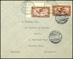 1931, Ägyptenfahrt, Brief Mit Beiden Sondermarken, Zunächst Mit Poststempel "Alexandria-SEAMEN'S HOME"... - Autres & Non Classés