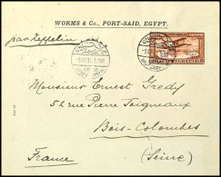 1931, Ägyptenfahrt, Brief Port Said Mit 100 M Frankiert Zur Rückfahrt Nach Friedrichshafen,... - Autres & Non Classés