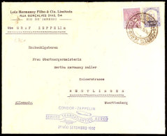 1932, 6. SAF, Brasilianische Post, Bedarfsbrief (1 Marke Ecke Besch.) Mit Kpl. Inhalt, Katalog: Si.178 BF1932,... - Autres & Non Classés